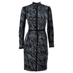 PROENZA SCHOULER Vestito in lana a contrasto bianco e nero taglia 8