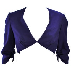 Used ELIZABETH MASON COUTURE Purple Silk Bolero 'Made to Order'