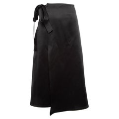 Pre-Loved Céline Women's Satin Wrapped Midi Skirt