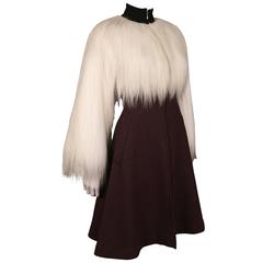 Jean Paul Gaultier faux fur dress coat, c. 1993