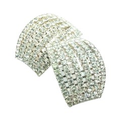 Glamour & Timeless Vintage Crystal Clip-on Earrings  80s