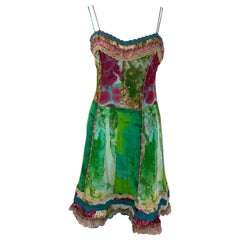 Jean Paul Gaultier MAILLE vintage print dress 