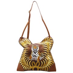 Hermès Limited Edition Silky City Tiger Royal Barenia Leather Shoulder Bag,2008.