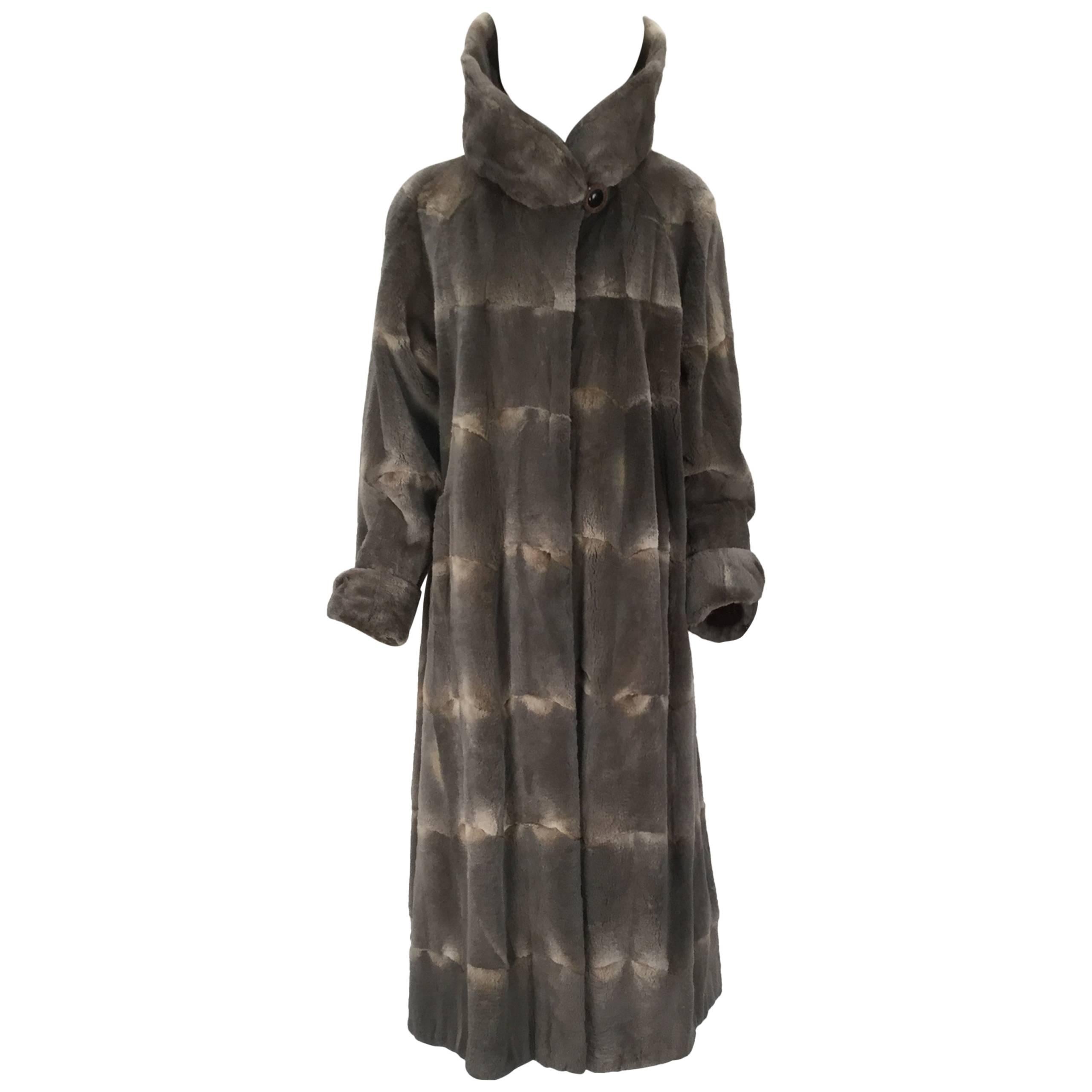 Vintage Maximilian Alta Moda Sheared Mink Coat with Oversized Collar For Sale