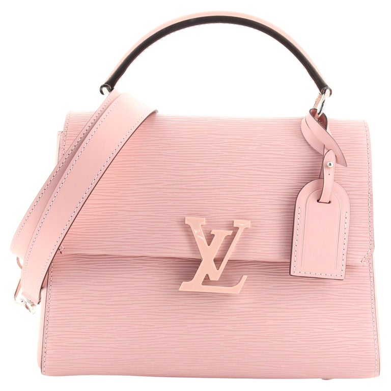 Louis Vuitton White EPI Grenelle MM Handbag