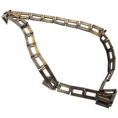 Chanel Brass Square Link Belt 7