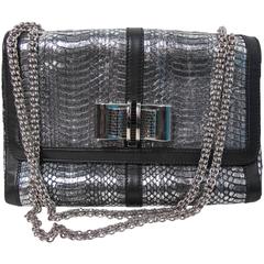 Christian Louboutin Silver Snake Handbag