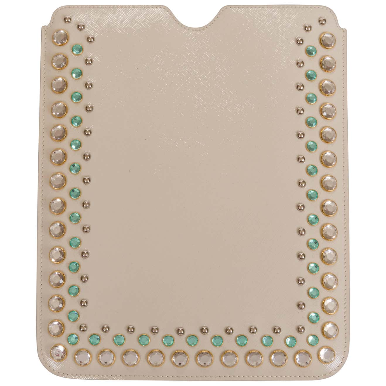 Prada Bejeweled Cream Ipad Cover For Sale at 1stDibs