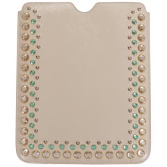 Prada Bejeweled Cream Ipad Cover