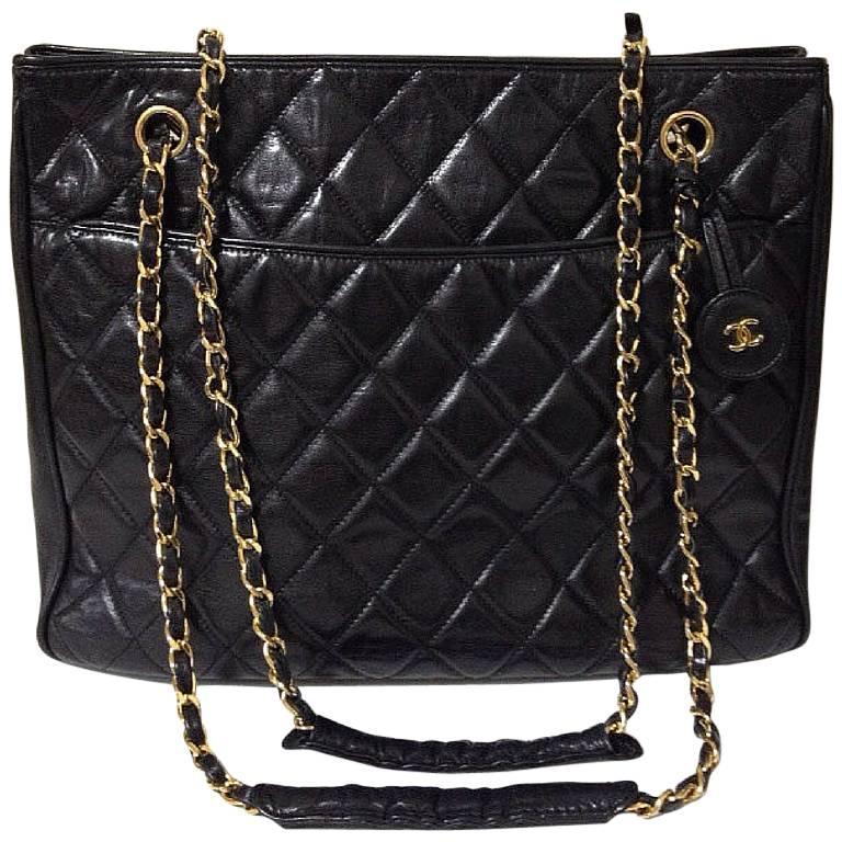 Black chanel purse with chain strap Clearance