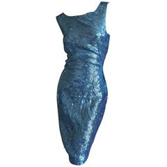 Versace Sequin Sheath Dress