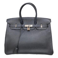 Hermes Birkin 35 Blue 