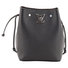 Louis Vuitton Noir Lockme Bucket Bag – The Closet