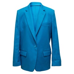 The Attico, „The Attico“, Cerulean Cerulean Blazer mit einer Knopfleiste