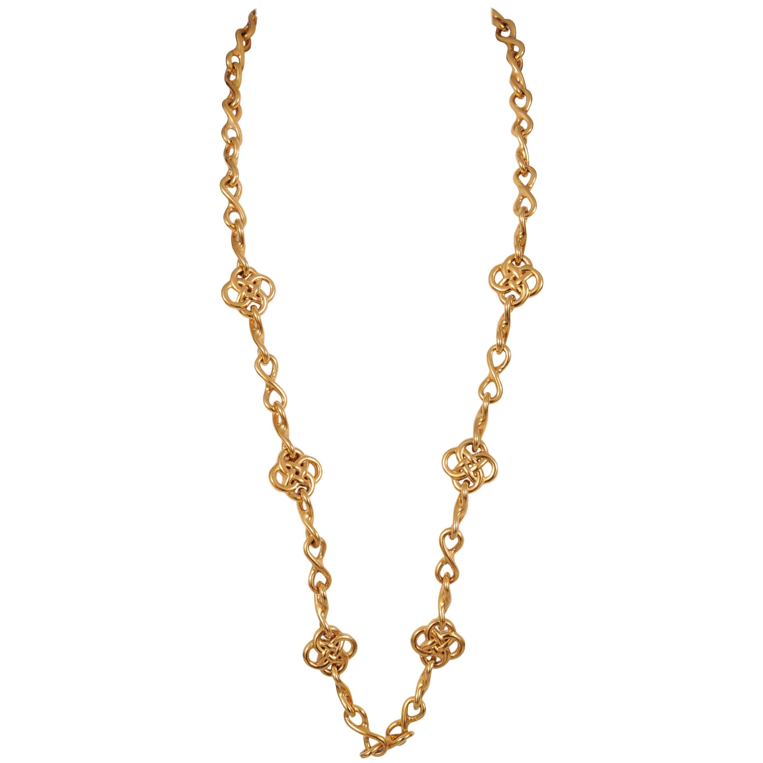 Christian Dior Gold Chain Necklace