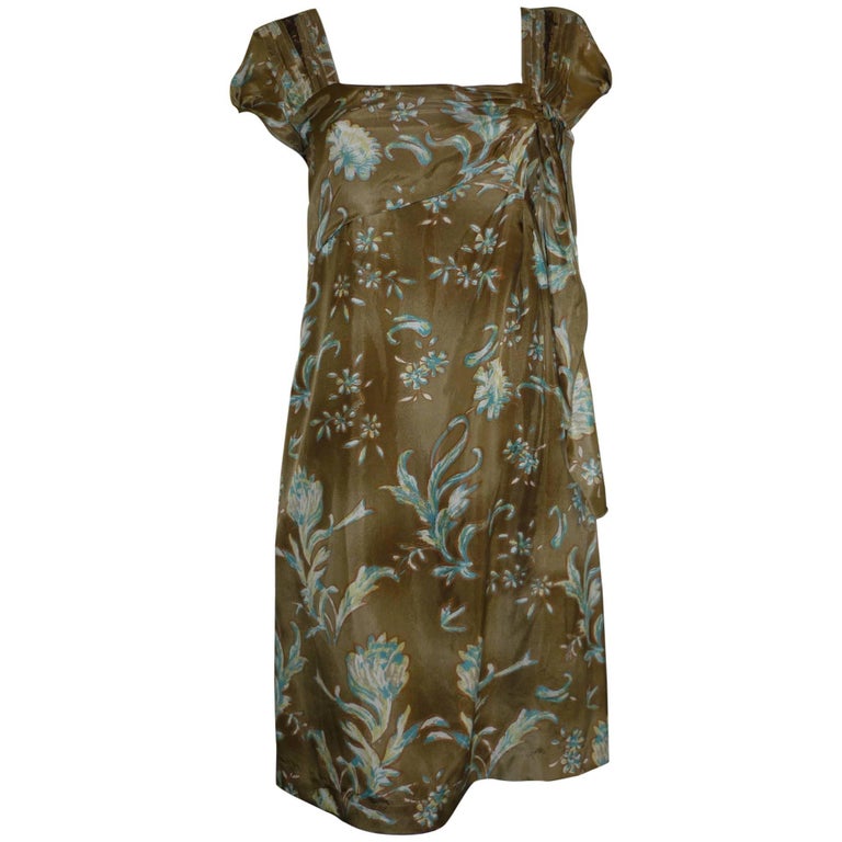 Philosophy di Alberta Ferretti Silk Dress W/T For Sale at 1stDibs