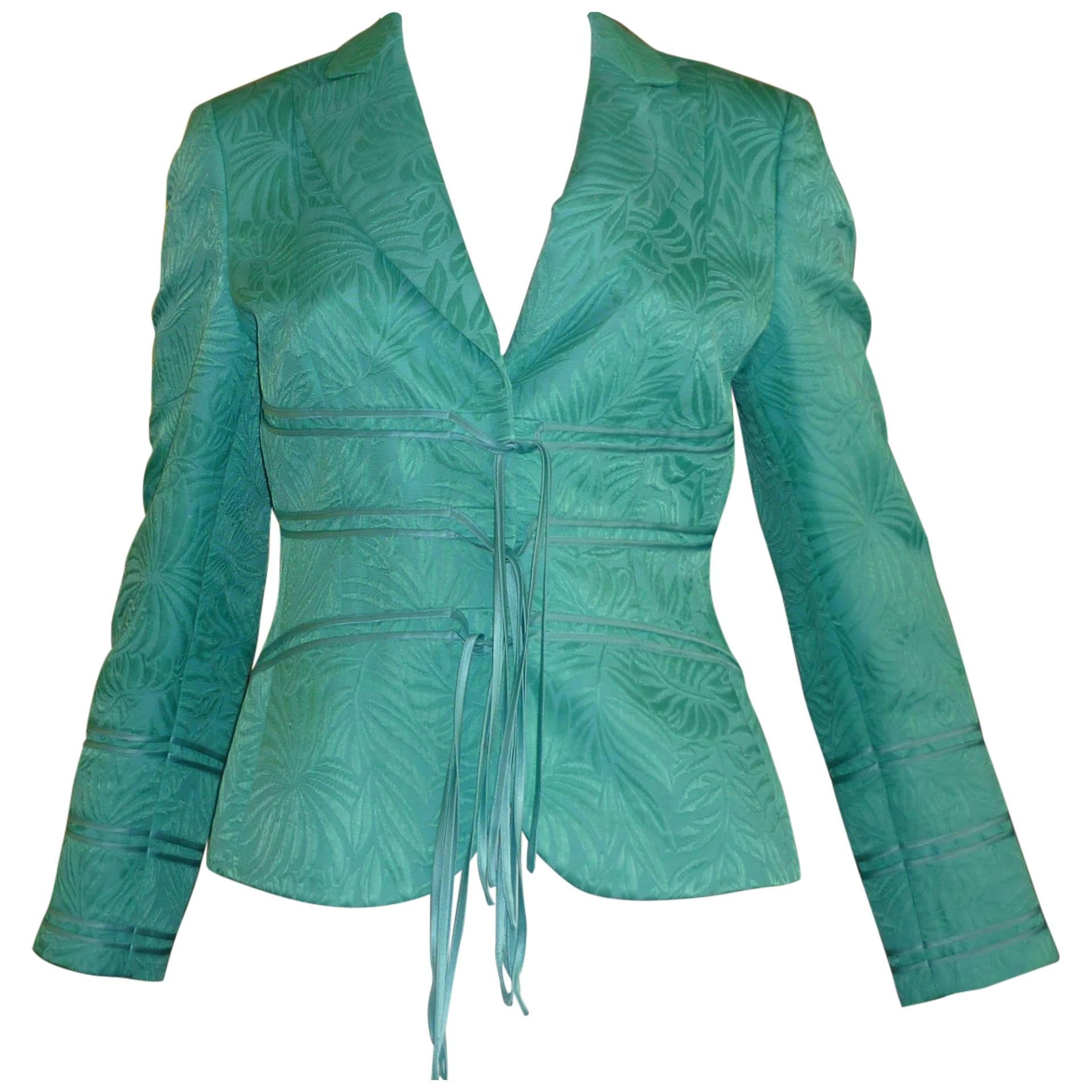 Rena Lange Cotton / Silk Jacket, 1990s 