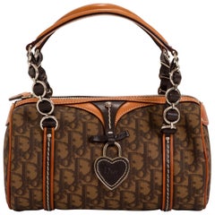 Dior Brown Monogram Barrel Tasche