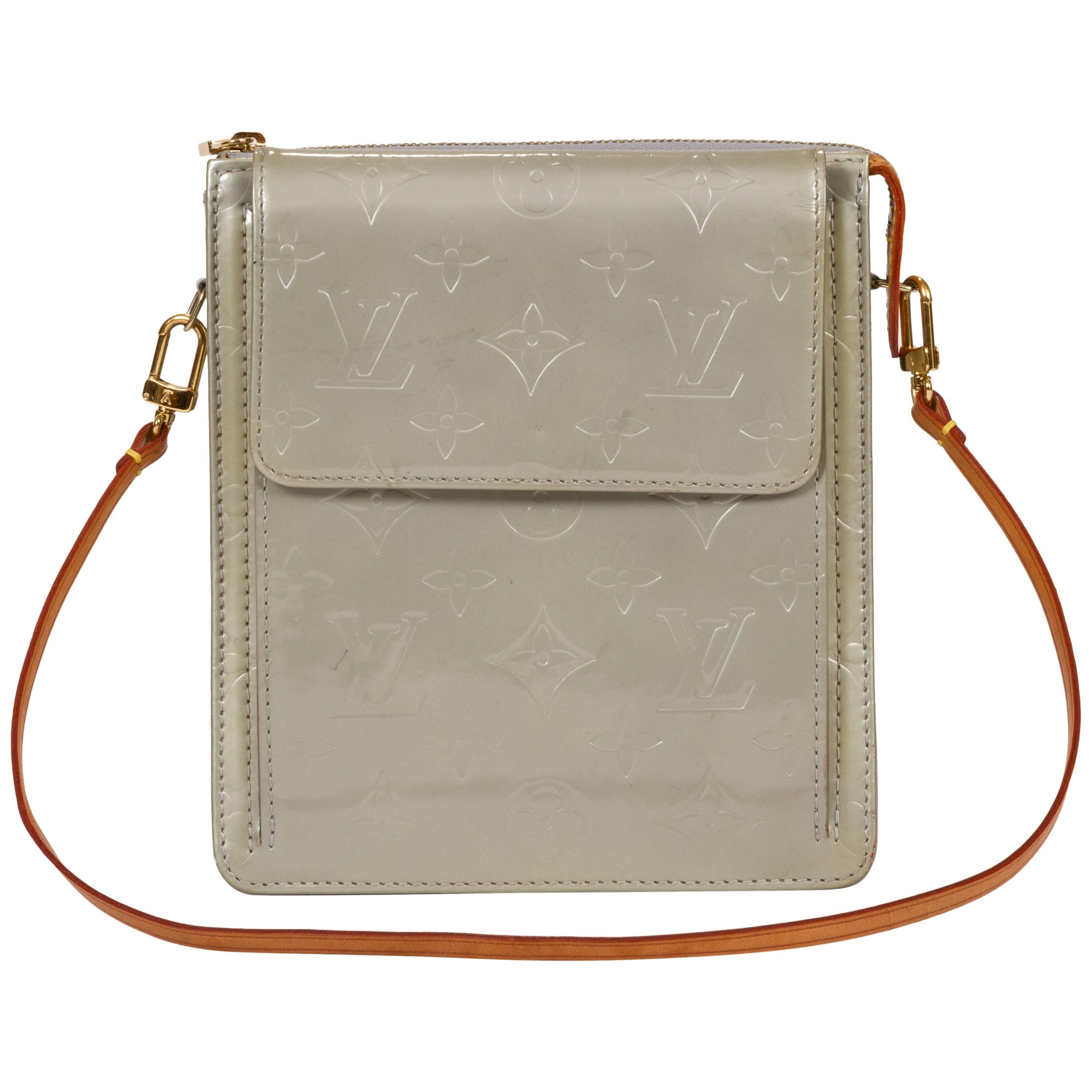 Vuitton Vernis Gray Monogram Bag
