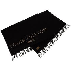 Louis Vuitton Cashmere Black Shawl 6