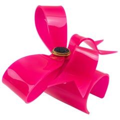 Vivienne Westwood Prototype Cuff Bangle Bracelet Pink Acrylic Bow