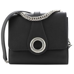 Burberry Grommet Chain Crossbody Bag Leather Small