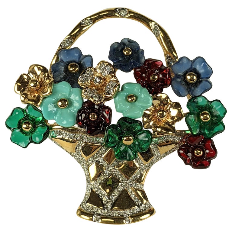 Vogue Bijoux Giardinetto Brooch For Sale at 1stDibs