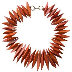 Geometric Bakelite Necklace, Circa 1930's