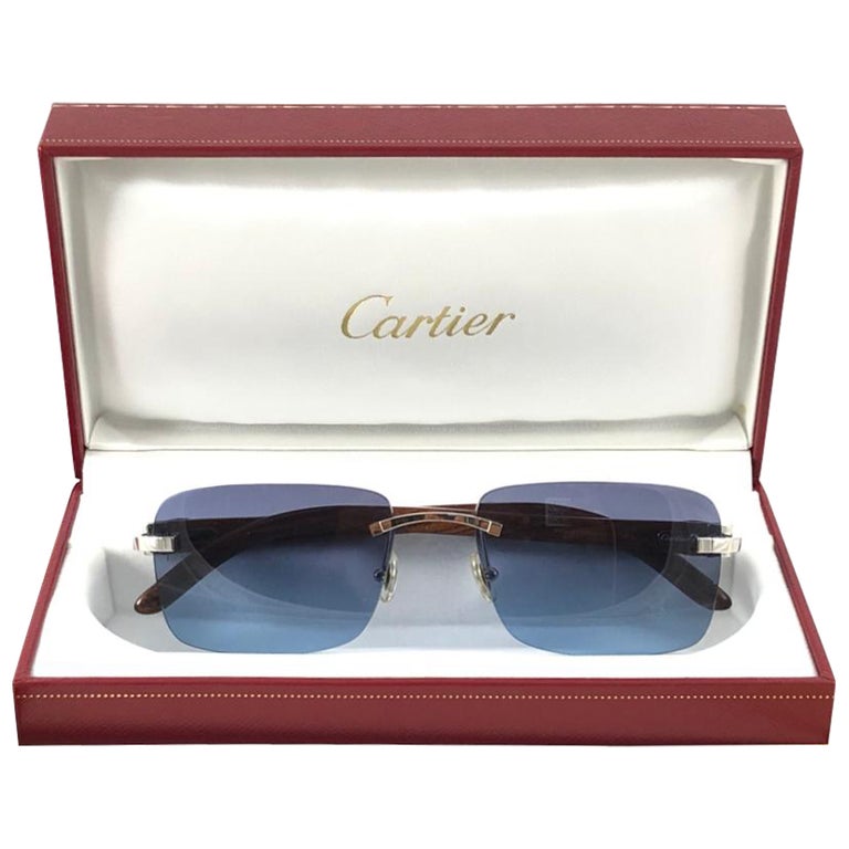 Cartier Rimless Panther Cat-Eye Sunglasses
