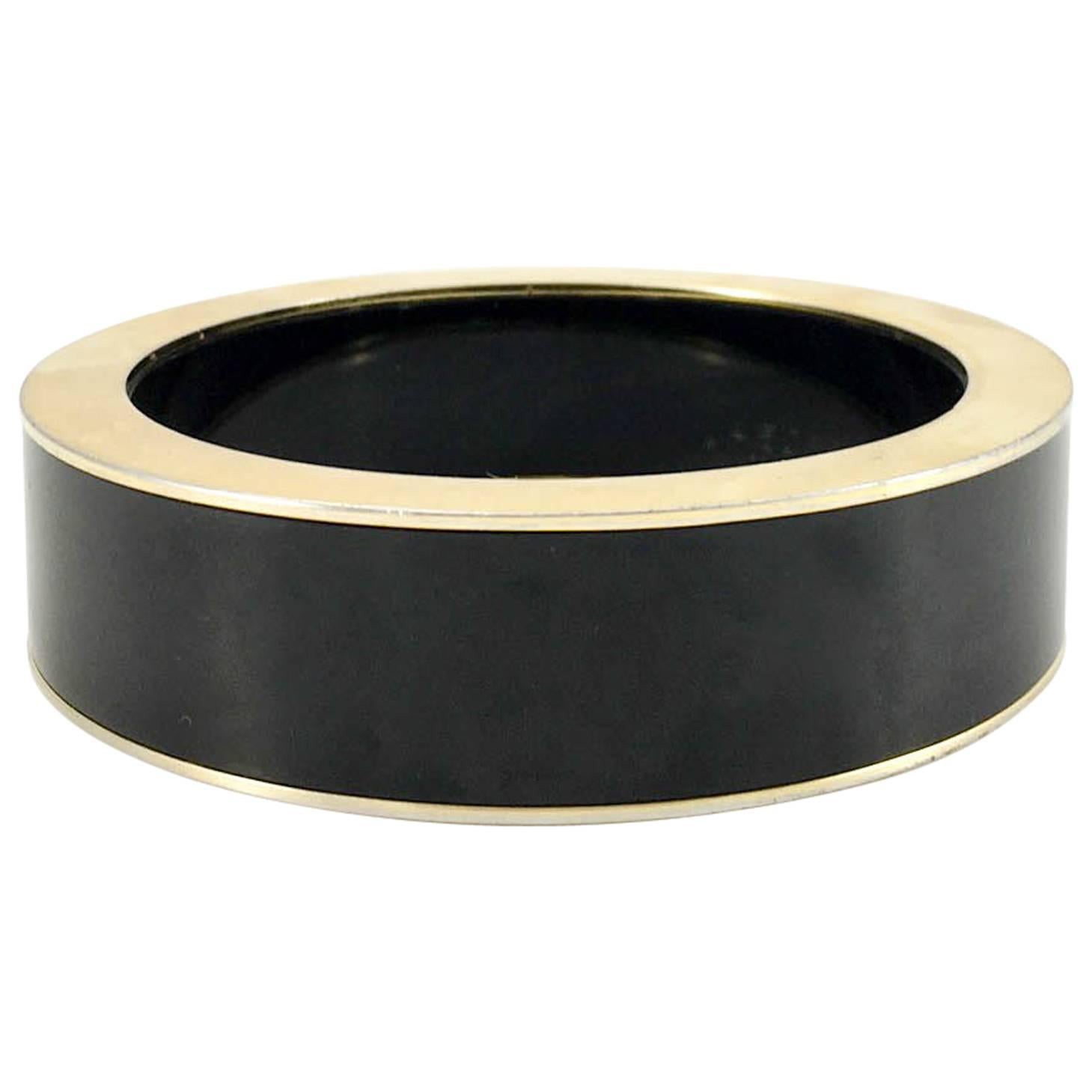 Jaeger Black And Gold-Tone Bangle  For Sale