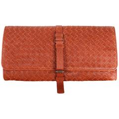 Bottega Veneta clutch - brown braided leather 3