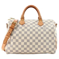 Used Louis Vuitton Speedy Bandouliere Bag Damier 30