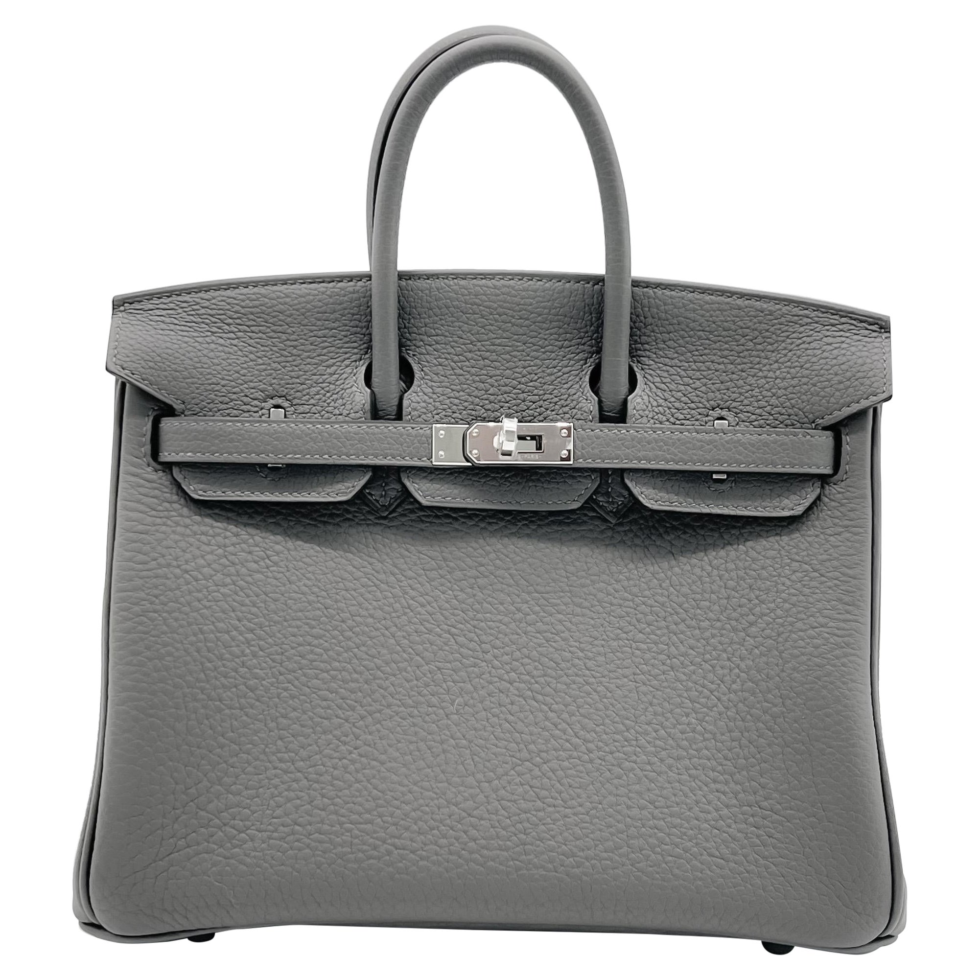 Hermès Birkin 25 In Gris Meyer Togo. Palladium Hardware (PHW) 2022