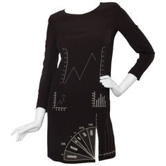 80s Moschino Cheap & Chic "Diagram" Dress