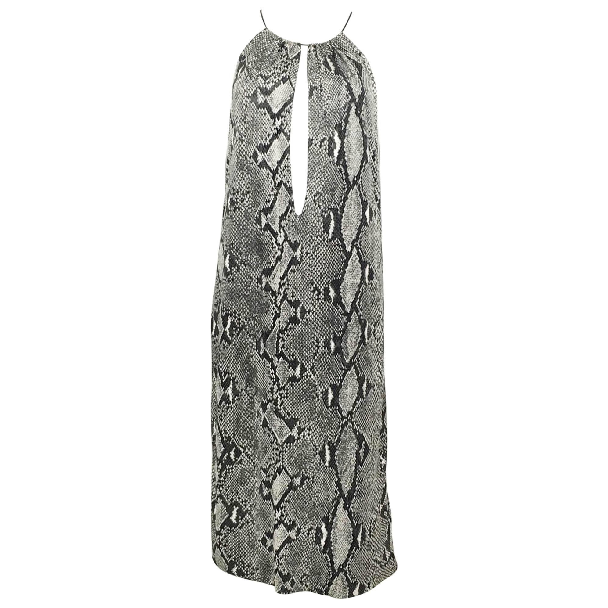 Gucci by Tom Ford Runway Python Print Dress - Circa 2000 For Sale
