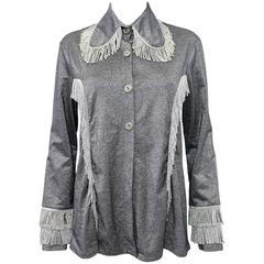 Pam Hogg Metallic Silver Western-Style Shirt c. 1988
