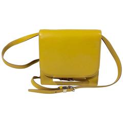 The Row Yellow Leather Crossbody Bag 8
