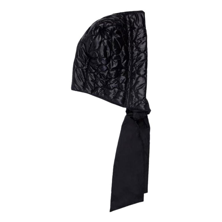 Verheyen London Aurora Quilted Hood in Soft Black For Sale