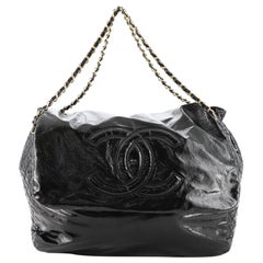 Chanel Rock and Chain Akkordeon-Klappentasche aus Lack Vinyl XL