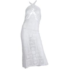 Handmade Lace Backless Dress 12