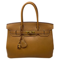 Hermes Gold Birkin 30 Bag