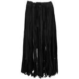 Yohji Yamamoto Black 100% Cotton Carwash Skirt 