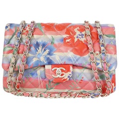 Chanel Floral Print Lambskin Jumbo Maxi Classic Flap Bag Rare at 1stDibs
