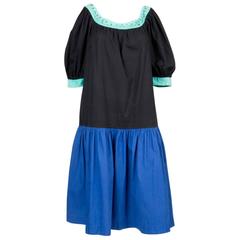1980s Yves Saint Laurent Multico Dress 3