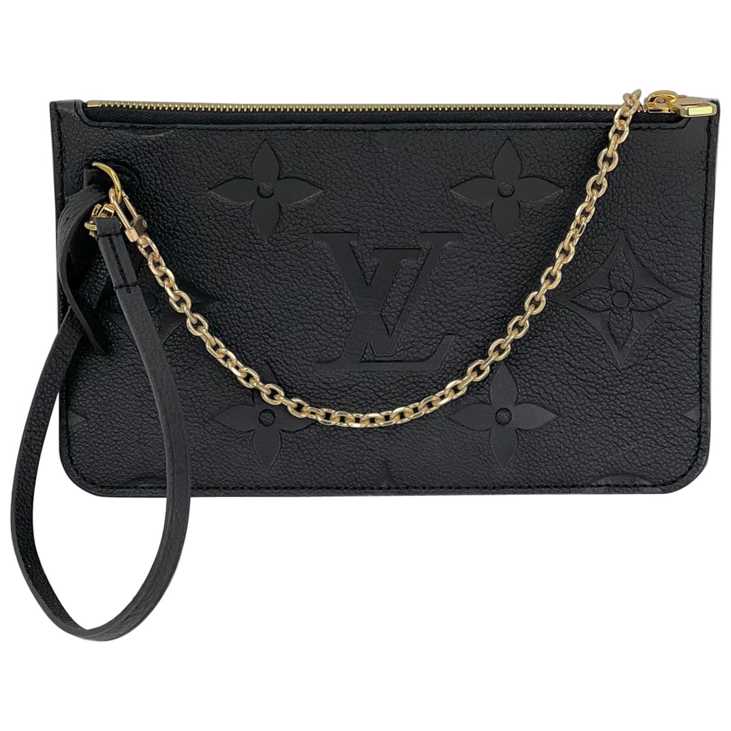 Louis Vuitton Black Embossed Neverfull - For Sale on 1stDibs