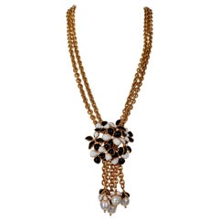 Chanel Flower Necklace - 117 For Sale on 1stDibs