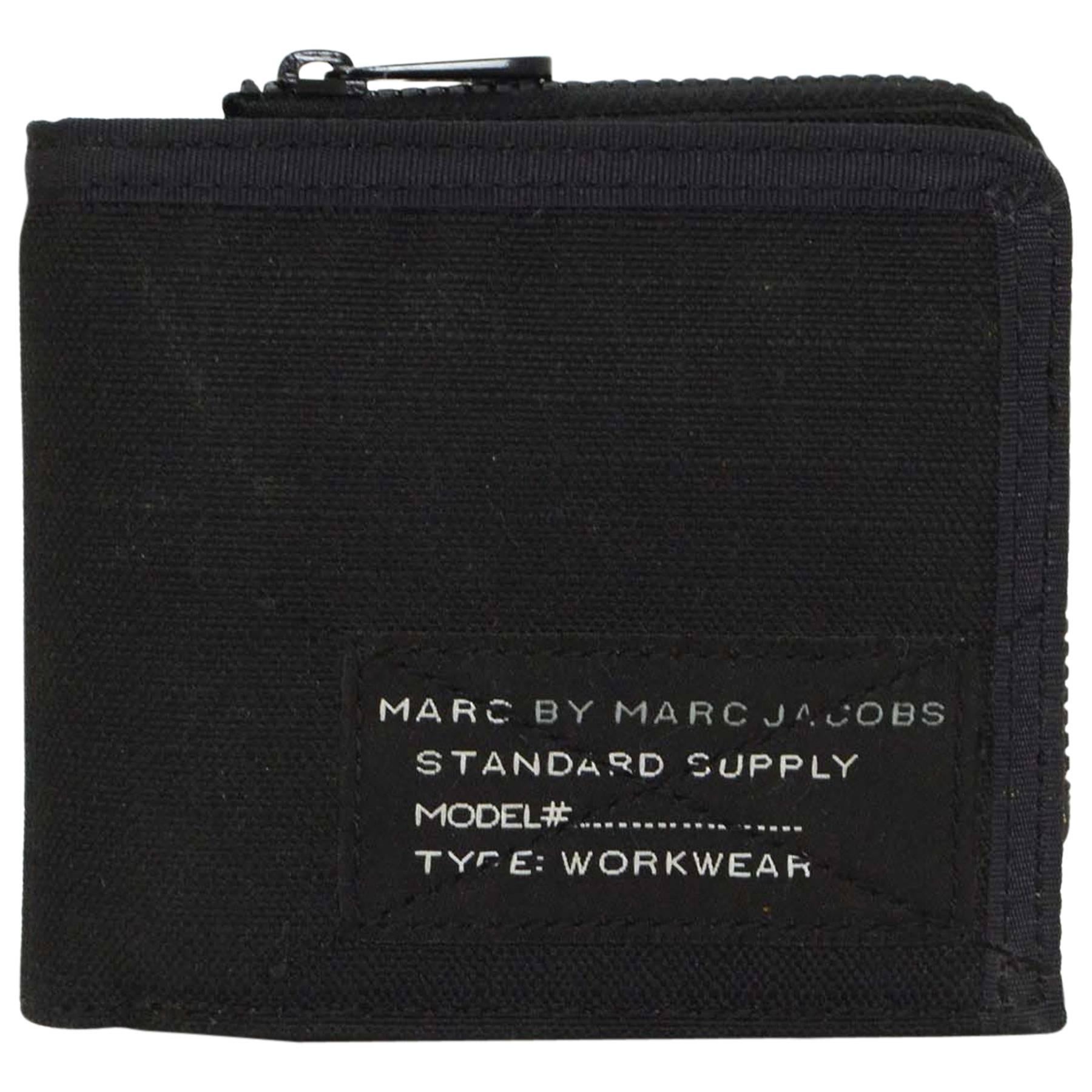 Marc By Marc Jacobs Black Canvas Mens Wallet