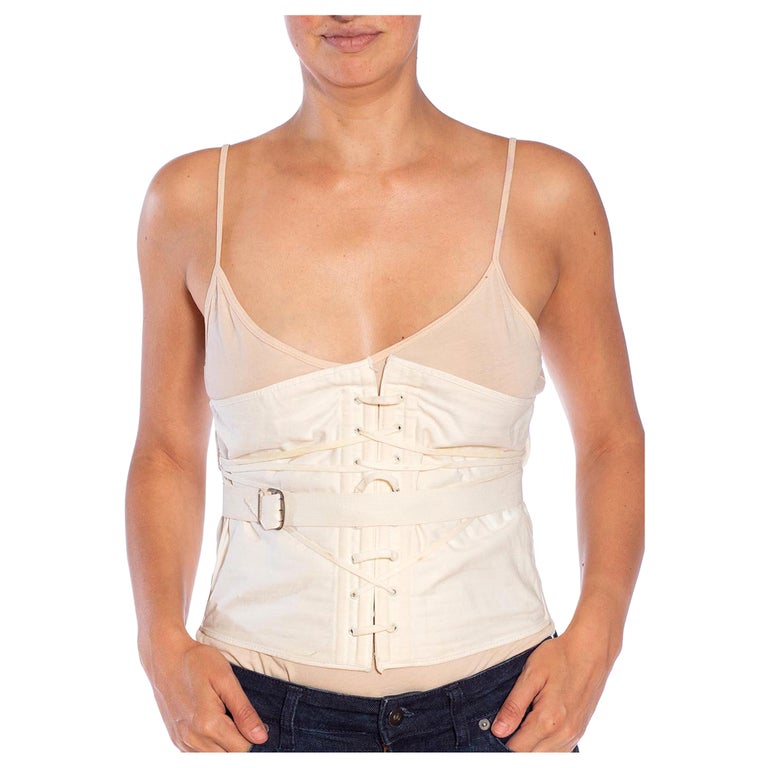 1950S White Cotton Girdle For Sale at 1stDibs