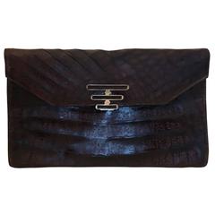 Vintage Argentinian Alligator Clutch Handbag