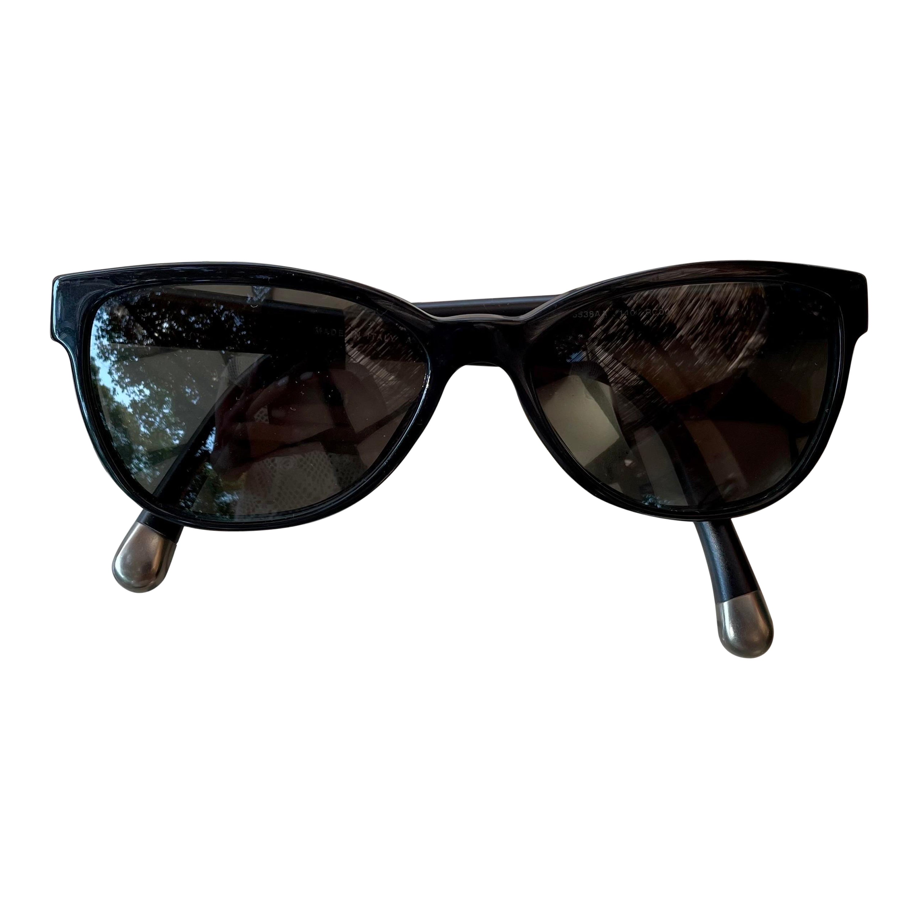 1990-2000s chain-link shield-frame sunglasses